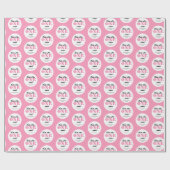 1歳の誕生日(ピンク) ラッピングペーパー (フラット)