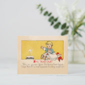 1歳の誕生日 ポストカード (スタンド正面)