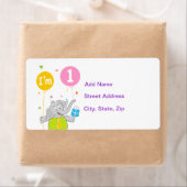 1歳の誕生日 ラベル (インサイチュ)