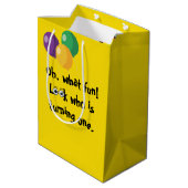 1歳の誕生日 ワイルドライフ アニマル ベイビーズ ミディアムペーパーバッグ (裏面アングル)