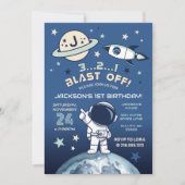 1歳の誕生日 初めての太陽一周 誕生日 招待状 (正面)