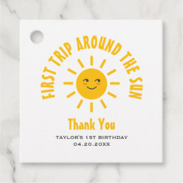 1歳の誕生日　太陽を一周する最初の旅　サンシャイン フェイバータグ