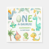 1歳の誕生日 男の子 紙製品 スタンダードカクテルナプキン (正面)