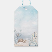 1歳の誕生日Onederful Mermaidパーティーありがとう ギフトタグ (裏面)