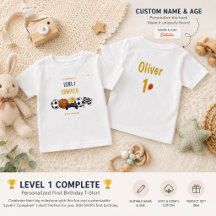1歳の誕生日Tシャツ｜名前入り誕生日Tシャツ