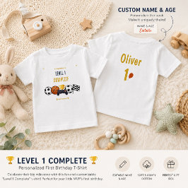 1歳の誕生日Tシャツ|名前入り誕生日Tシャツ ベビーTシャツ