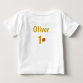 1歳の誕生日Tシャツ｜名前入り誕生日Tシャツ ベビーTシャツ (裏面)