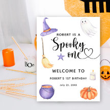 1歳不気味の誕生日にハロウィーンへようこそ