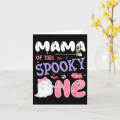 1歳不気味の誕生日ハロウィンピンクのゴスの カード (黄色い花)