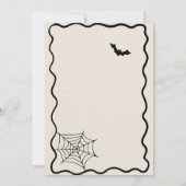 1歳不気味の誕生日パーティーの招待 招待状 (裏面)