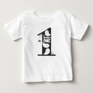 1歳不気味の誕生日ベビーシャツ ベビーTシャツ
