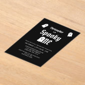 1歳不気味の誕生日 アクリル招待状 (レイダウン)