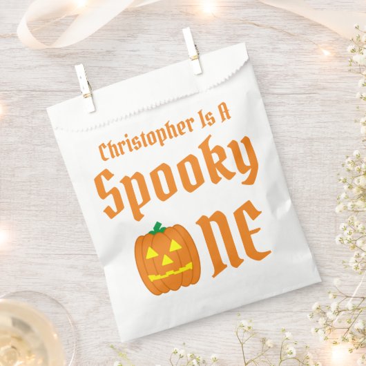 1歳不気味の誕生日 フェイバーバッグ (クリップ留めされた状態)