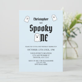 1歳不気味の誕生日 招待状