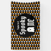 1歳不気味の誕生日 横断幕 (縦)