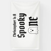 1歳不気味の誕生日 横断幕 (縦)