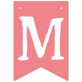 1歳恋しく思の誕生日フォトキッズピンク バンティングフラッグ (第2の旗)