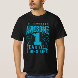 1歳素晴らしの1歳の誕生日 Tシャツ