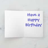 1歳誕生日ボーイカード カード (内部)