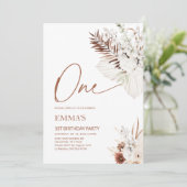 1歳1歳の誕生日招待状ボホパンパ 招待状 (スタンド正面)