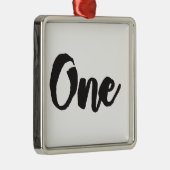 1歳1歳の誕生日誕生日 メタルオーナメント (右)