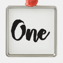 1歳1歳の誕生日誕生日 メタルオーナメント