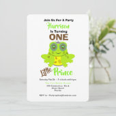 1歳1歳の誕生日1人の小さな王子 招待状 (スタンド正面)