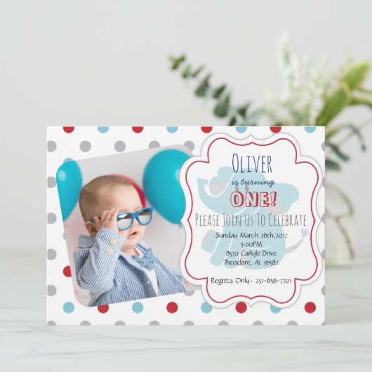 1歳 招待状 (スタンド正面)