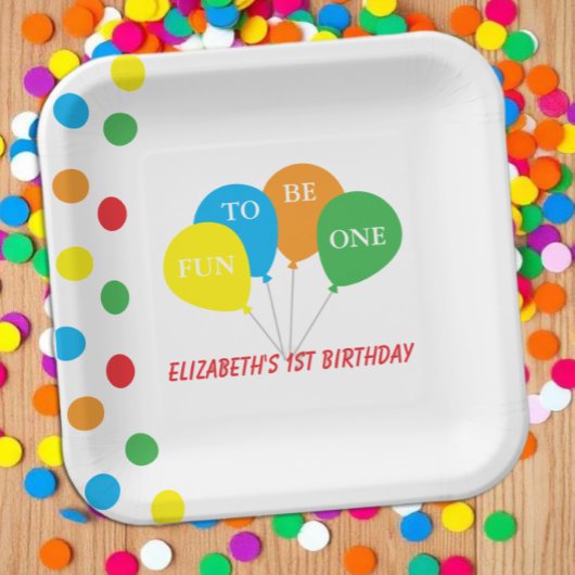 1歳 誕生日 おめでとう ペーパープレート