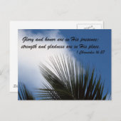 1歴代誌16:27 ポストカード (正面/裏面)