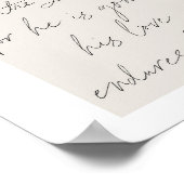 1歴代誌16:34スクリプトBeige Arch ポスター (角)