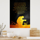 1歴代誌4:10聖書の聖句 ポスター (キッチン)