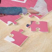 #1母の日のミイラの写真おもしろいプレゼント ジグソーパズル (側面)