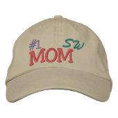 #1母… ; ) 刺繍入りキャップ (正面)