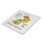 1気にペテロ5:7引用文 タイル (側面)