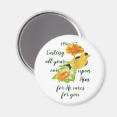 1気にペテロ5:7引用文 マグネット (正面/裏面)