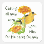 1気にペテロ5:7 スクエアシール (正面)