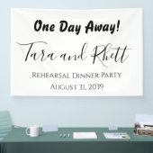 1泊リハーサル遠くにディナーパーティーバナー 横断幕 (トレードショー)