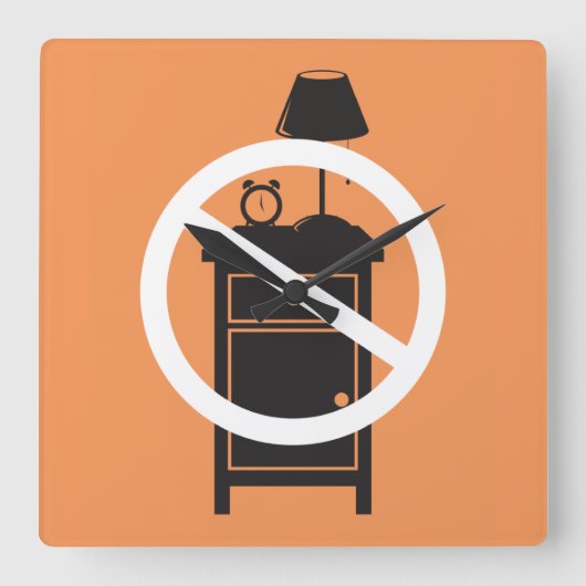 1泊分のスタンド スクエア壁時計 (正面)