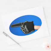 #1泡指 楕円形シール (封筒)