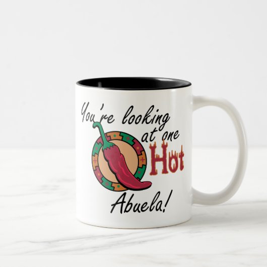 1熱いAbuela ツートーンマグカップ (右)