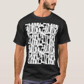#1理容師の用具の人の黒いTシャツ Tシャツ (正面)