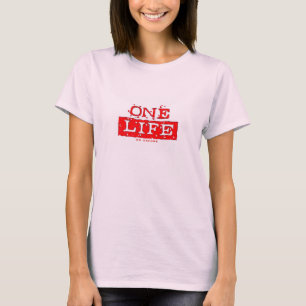 1生命。 アンコール無し(赤い) Tシャツ