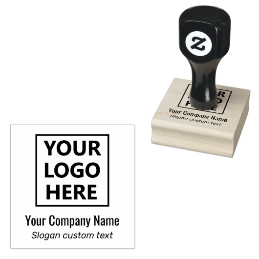 1画像2文字ロゴはこちら会社名スローガン ラバースタンプ (押印)