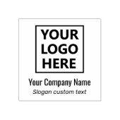 1画像2文字ロゴはこちら会社名スローガン ラバースタンプ (インプリント)