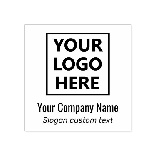 1画像2文字ロゴはこちら会社名スローガン ラバースタンプ (インプリント)