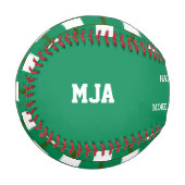 1番のパパ |ナイジェリア国旗 野球ボール (正面左)