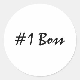 1番のボスのパーソナライズ ラウンドシール