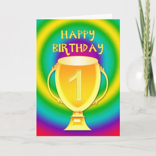 1番の誕生日カード カード (正面)