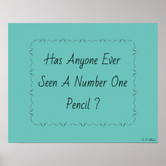 1番の鉛筆ポスター ポスター